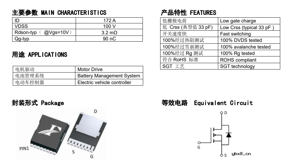 172A、100V参数的MOS管更适合PD电源使用！