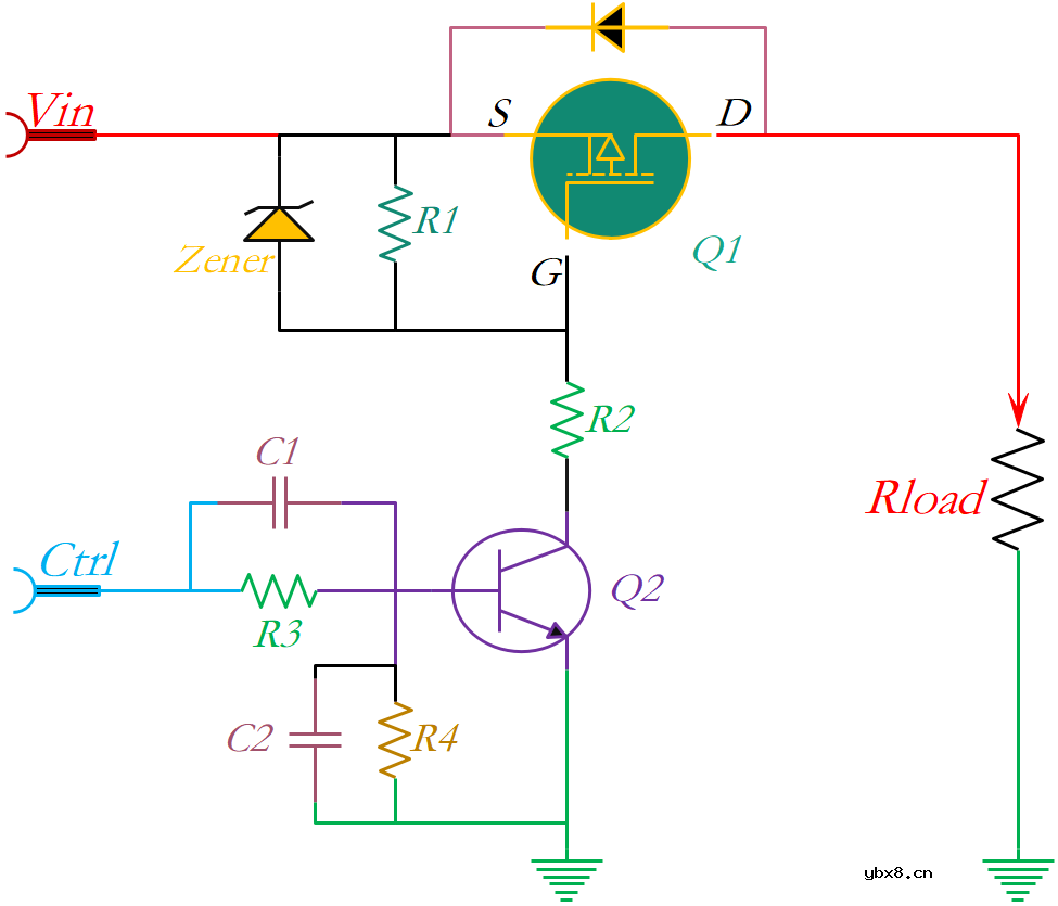 教你如何使用三极管BJT驱动MOS管