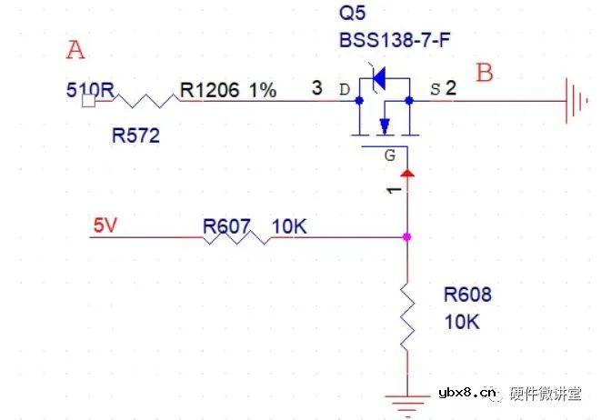 MOS管AB间电阻是多少？