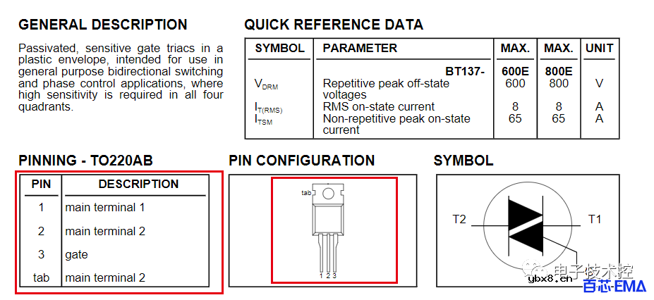 晶闸管(可控硅)极性的判断方法