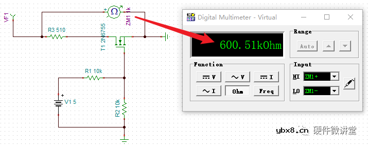 MOS管AB间电阻是多少？