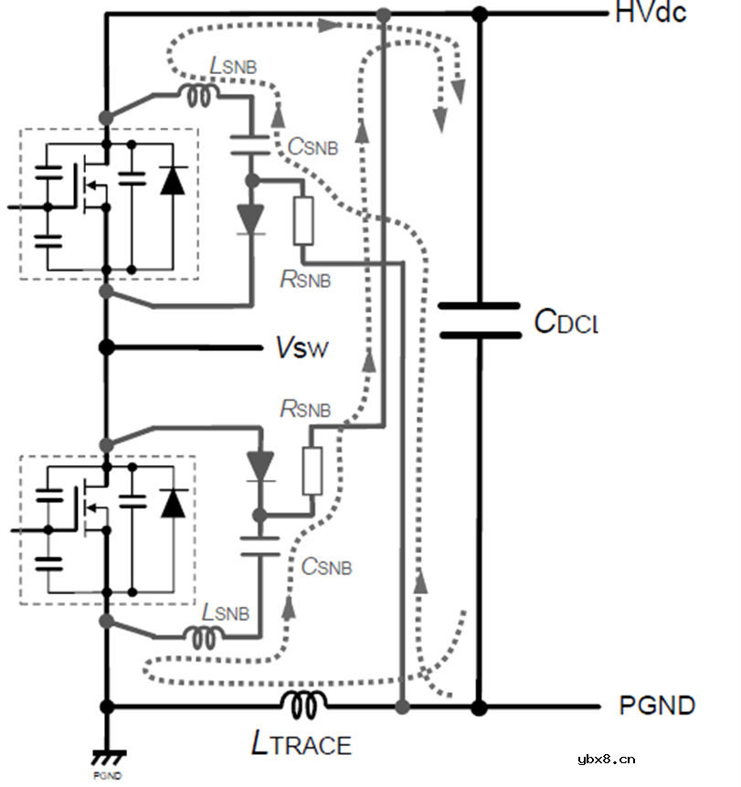 MOS_DS电压尖峰产生的原因