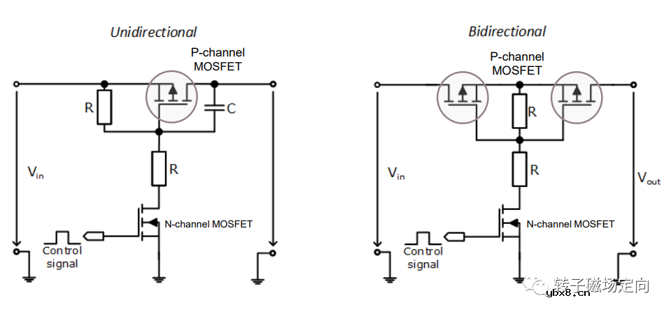 列举一些常见的PMOS管应用