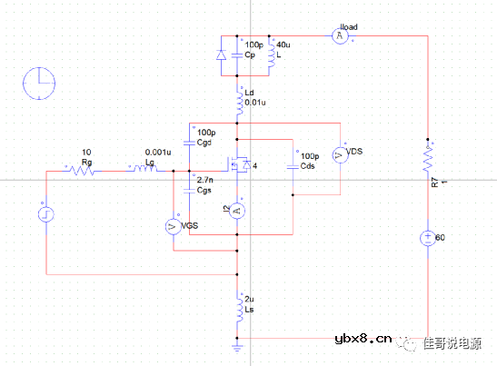 MOS驱动振荡模型及开关暂态分析