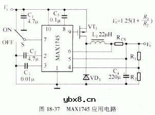 升压式DC/DC变换器应用参考电路