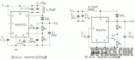 升压式DC/DC变换器应用参考电路