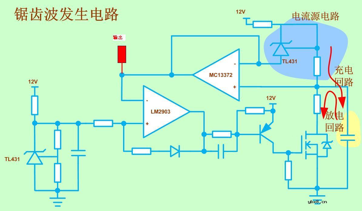 锯齿波发生电路及其误差