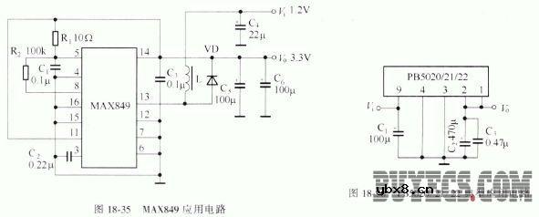 升压式DC/DC变换器应用参考电路