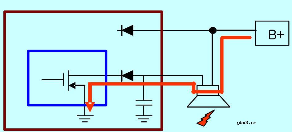 高边驱动LED负载LED和BUZZER