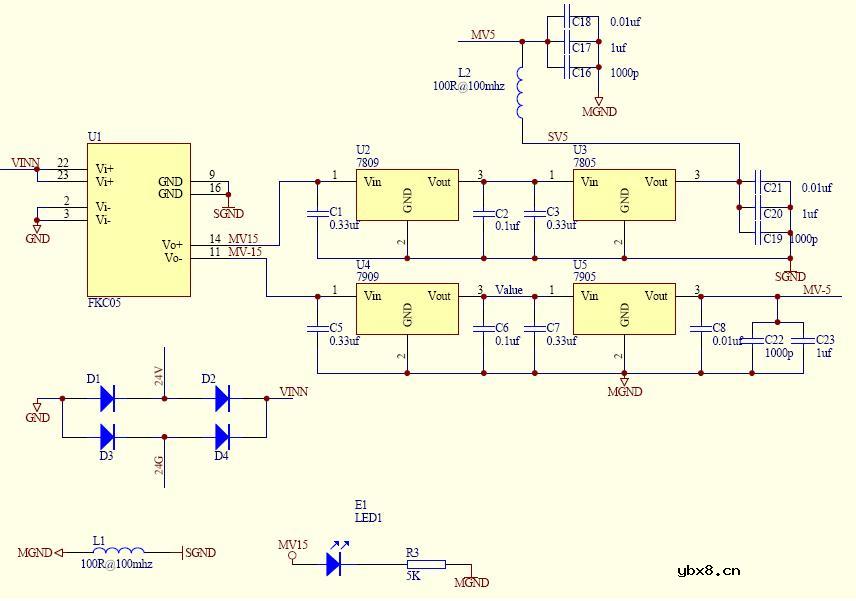 热电偶测温电路原理图
