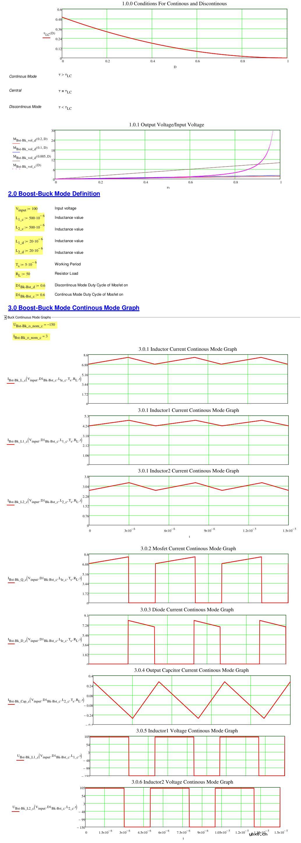 Cuk电路理想分析