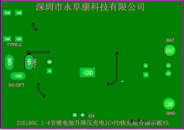 运用升降压充电芯片IU5180实现Type-c给1-4节锂电池快速充电