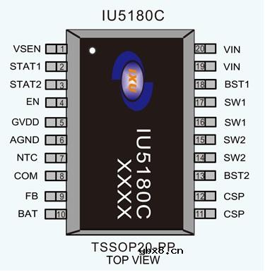 运用升降压充电芯片IU5180实现Type-c给1-4节锂电池快速充电