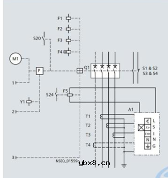 西门子空气断路器3WL互锁和连接电路原理图