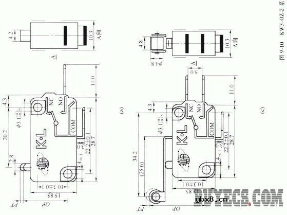 KW3-0Z-2系列微动开关