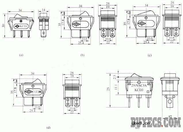 KCD系列带灯船形开关