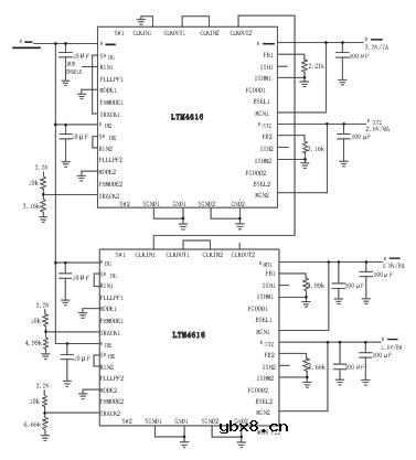 低压双8A输出开关型DC/DC稳压器μModule　LTM4