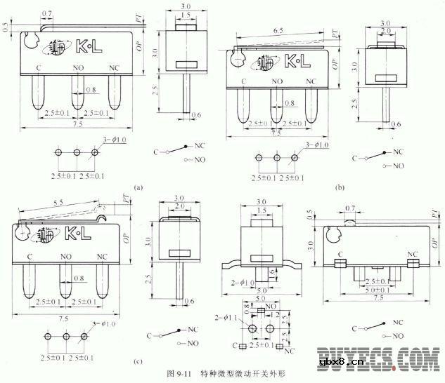 特种微型微动开关