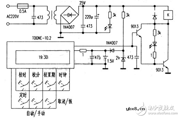 kg316t时控开关设置及接线_kg316t时控开关原理