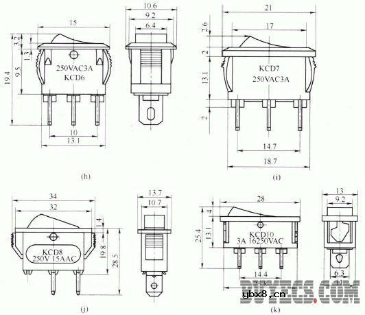 KCD系列带灯船形开关