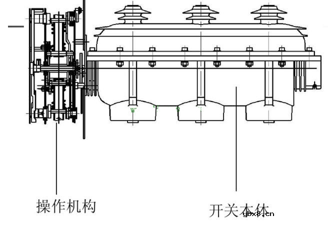 SF6负荷开关的结构