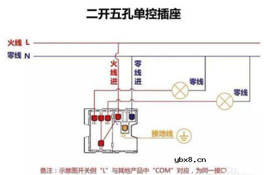 家装开关接线图怎么接