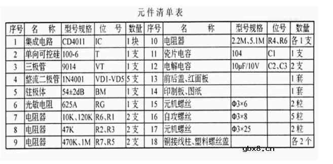 声光开关电路板元器件组成，声光控开关套件焊接教程