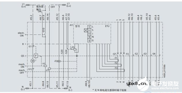 西门子空气断路器3WL互锁和连接电路原理图