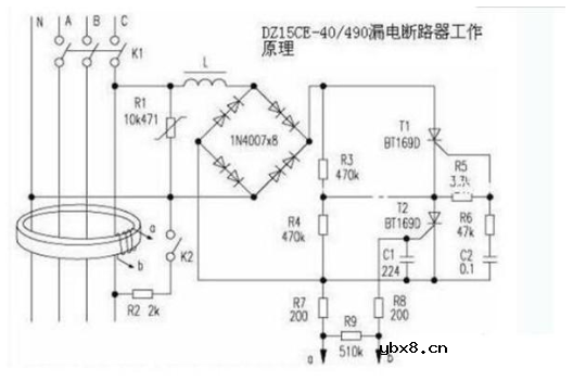 三相四线漏电保护器的接线方法