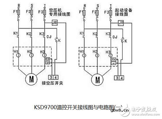温控开关ksd9700接线图