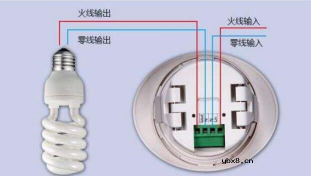 声控开关安装接线方法_声控开关接线实物图