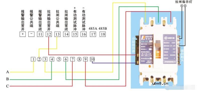 分励脱扣器怎么接线_分励脱扣器接线图解