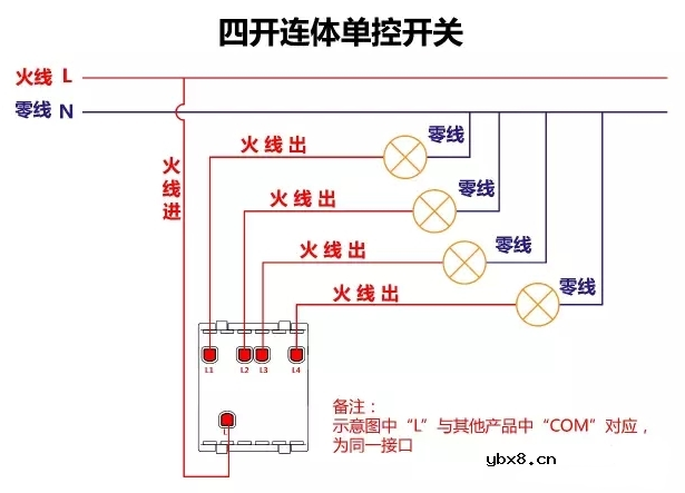 17种开关类型接线方法图解