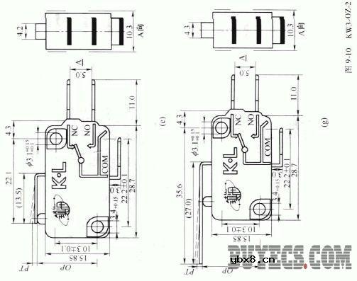 KW3-0Z-2系列微动开关