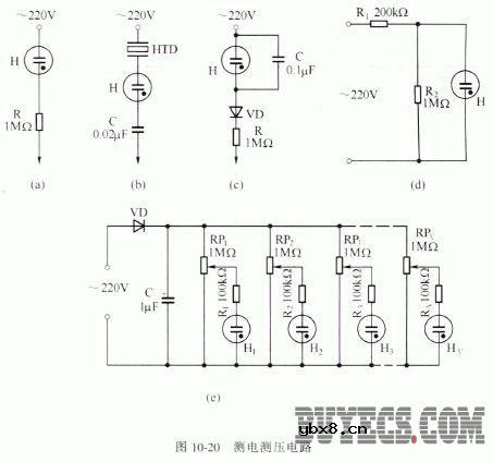 氖气辉光灯泡应用电路