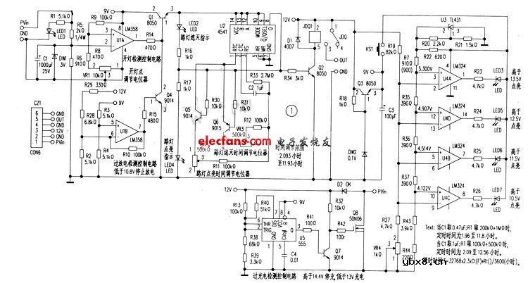 太阳能路灯原理图