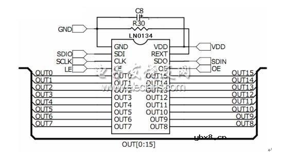 16路恒流LED驱动芯片实现护栏灯 16路恒流LED驱动芯片实现护栏灯