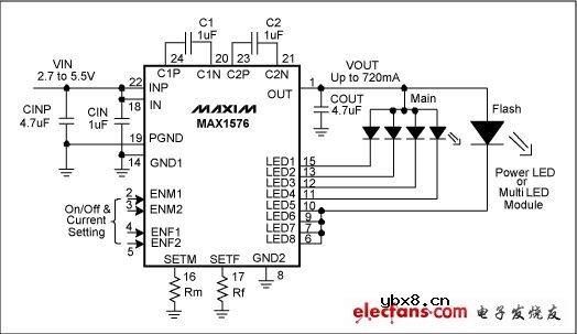 白光LED电荷泵PCB布局