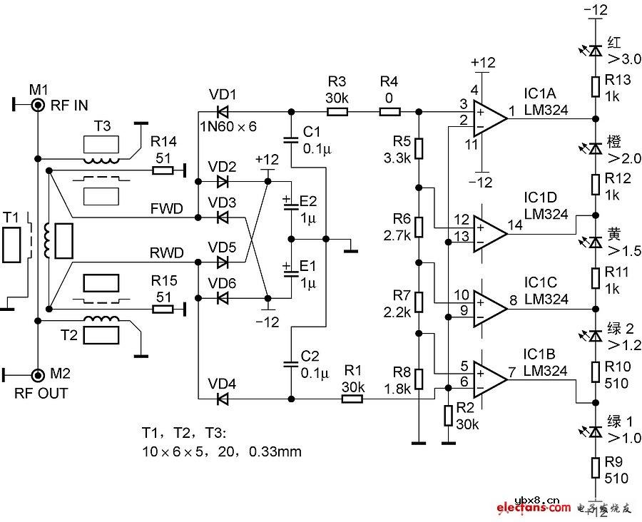 LED驻波指示器方案