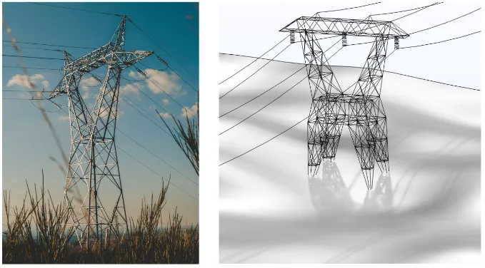 COMSOL -电力输电线的电场和磁场仿真