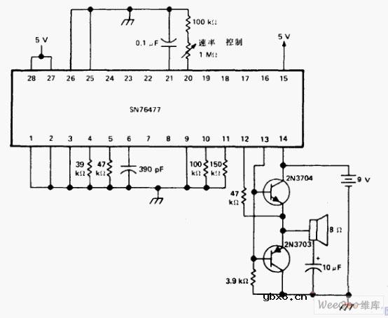 蒸汽机车/螺旋桨飞机声发生器电路图