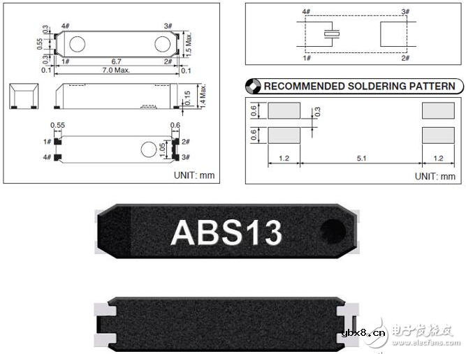 32768晶振封装尺寸详解