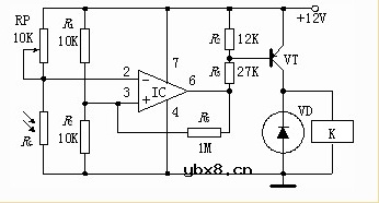 光敏电阻典型应用电路 光敏电阻典型应用电路