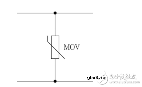 压敏电阻的符号是什么？是串联在电路中还是并联在电路中？