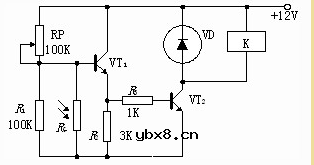 光敏电阻典型应用电路 光敏电阻典型应用电路