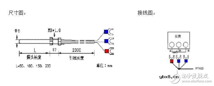 pt100温度传感器的三线接法，采用三线式接法的原因