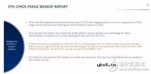 从传感器角度看CMOS市场格局和发展趋势