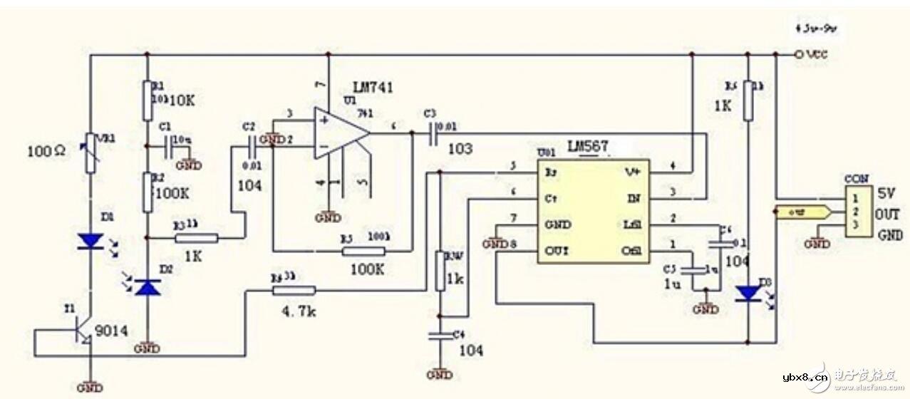 红外避障传感器原理图_红外传感器避障模块电路图 红外避障传感器原理图_红外传感器避障模块电路图