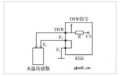 三线水温传感器原理图