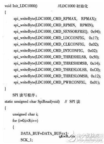ldc1000输出量是模拟的吗 LDC1000采集值的调用程序分析及应用 ldc1000输出量是模拟的吗 LDC1000采集值的调用程序分析及应用